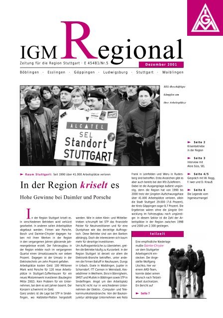 Facharbeiter/-in Metall - IG Metall Region Stuttgart