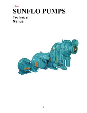 SUNFLO PUMPS - Corrosion Products & Equipment, Inc.