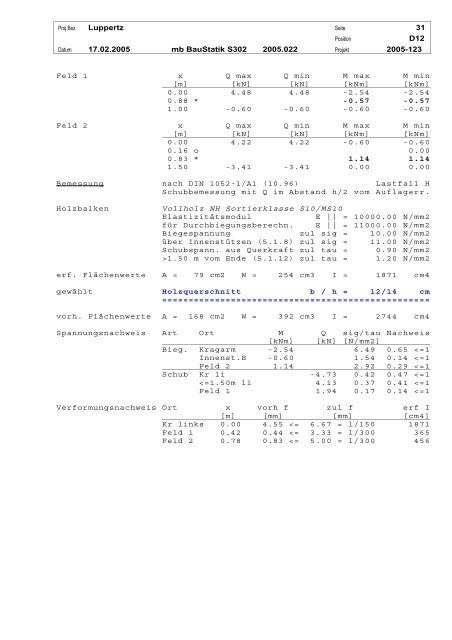 statische berechnung - KJ-schmidt.de