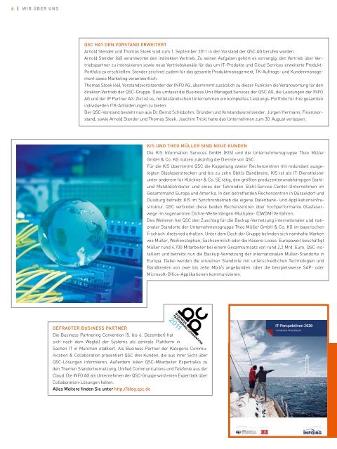 BQB Nr. 9 / Herbst 2011 (pdf). - QSC Blog