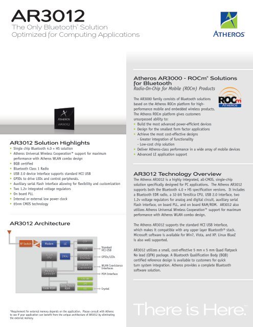 AR3012 - Qualcomm Atheros