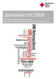 Jahresbericht 2009 - DRK Kreisverband Schaumburg