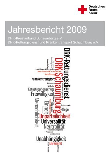 Jahresbericht 2009 - DRK Kreisverband Schaumburg
