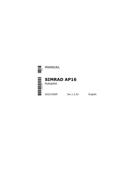 SIMRAD AP16 - Simrad Yachting