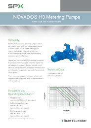 NOVADOS H3 Metering Pumps - BL-106-UK - SPX