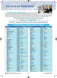 Unaudited Supplementary Supplier Lists Listes De