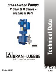 Technical Data - Bran+Luebbe | Metering Pumps | Process Pumps