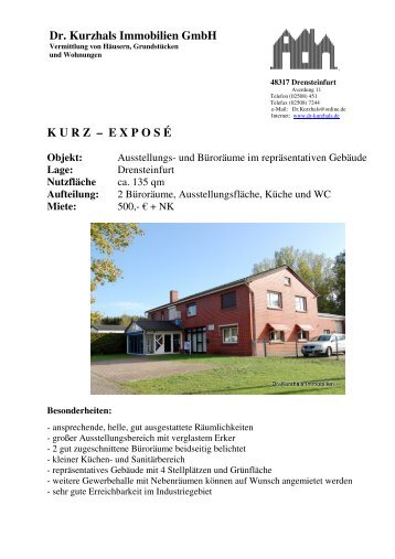 Expose Gewerbe 135 - Dr. Kurzhals Immobilien GmbH