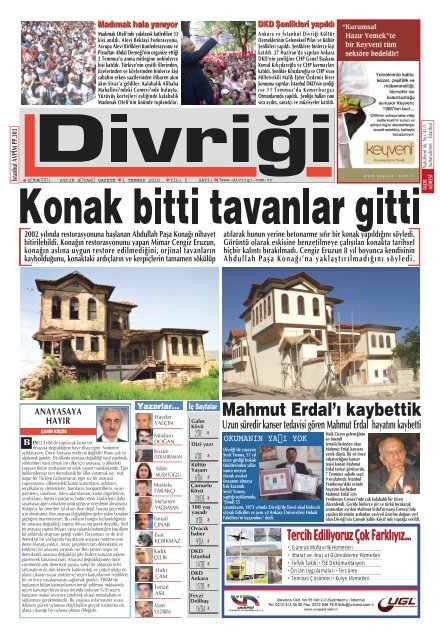 d‹vr‹⁄‹l‹ler‹n ‹ - divriği haber portalı