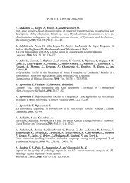 publications ipc 2006-2010 - Institut Paoli-Calmettes
