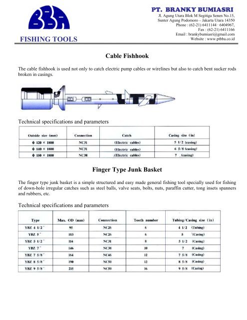 detail (Fishing-Tools.pdf) - PT Branky BumiAsri