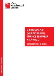 (Yürek Bilimi) Türkçe Terimler Kılavuzu - Türk Kardiyoloji Derneği