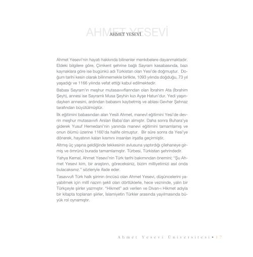 Ocak 2010 - Ahmet Yesevi Üniversitesi