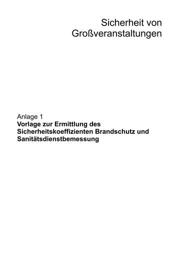 Sicherheit von Großveranstaltungen - Berufsfeuerwehr München