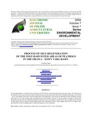 process of self-regeneration of the post-harvested areas of peatbogs ...