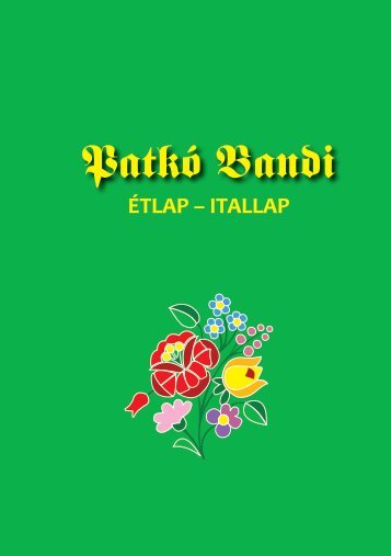 Letölthető étlap [PDF] - Patkó Bandi