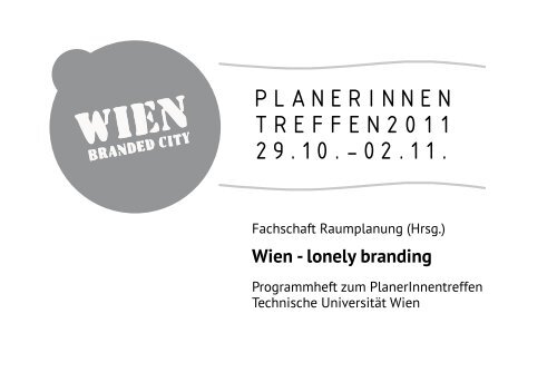 Wien - lonely branding - Fachschaft Raumplanung
