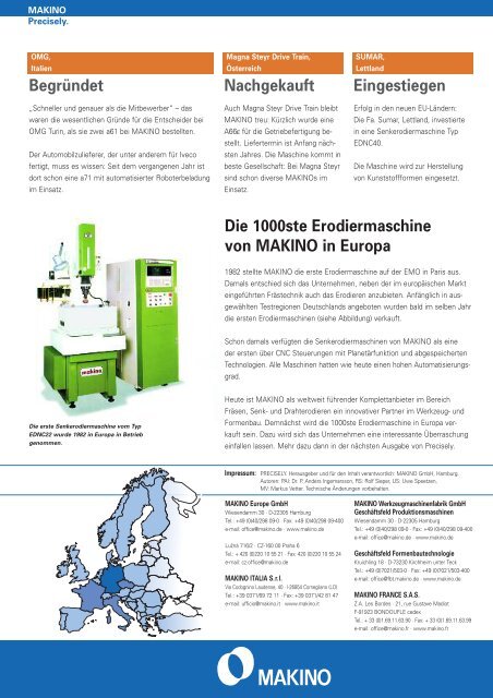 Airbus – Durchstarten mit MAKINO Drei auf einen Streich Brandheiß