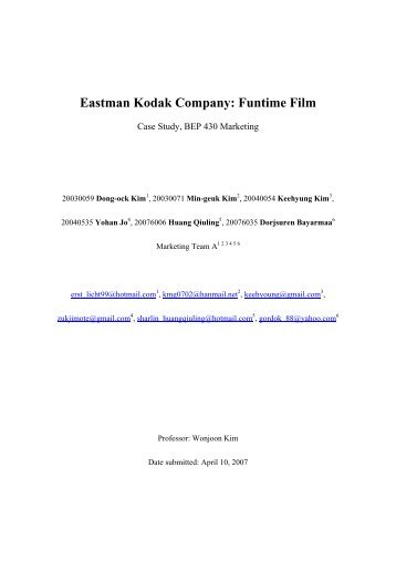Eastman Kodak Company: Funtime Film - SPARCS
