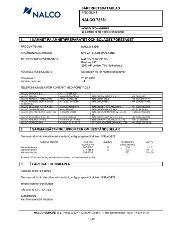 NALCO 73361 - IQ Logistics