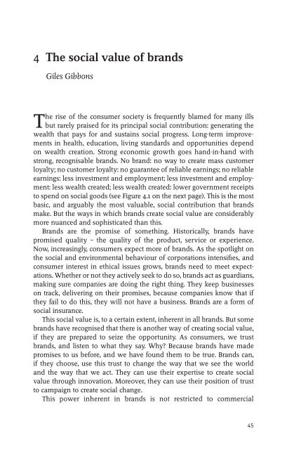 4 The social value of brands - Good Vision