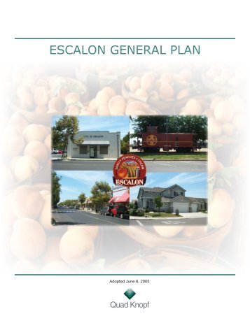 ESCALON GENERAL PLAN - City of Escalon