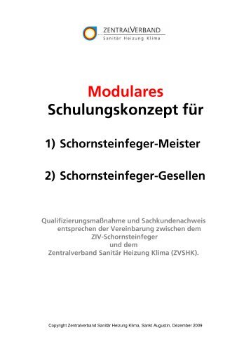 Modulares Schulungskonzept für Schornsteinfegermeister ...