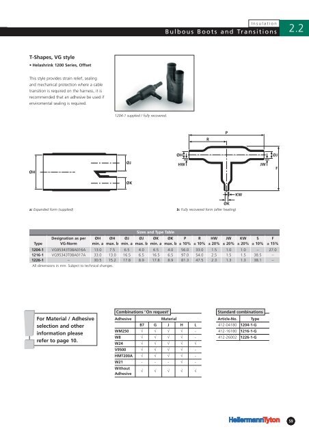 Heat Shrinkable Moulded Shapes Brochure - RB Racing