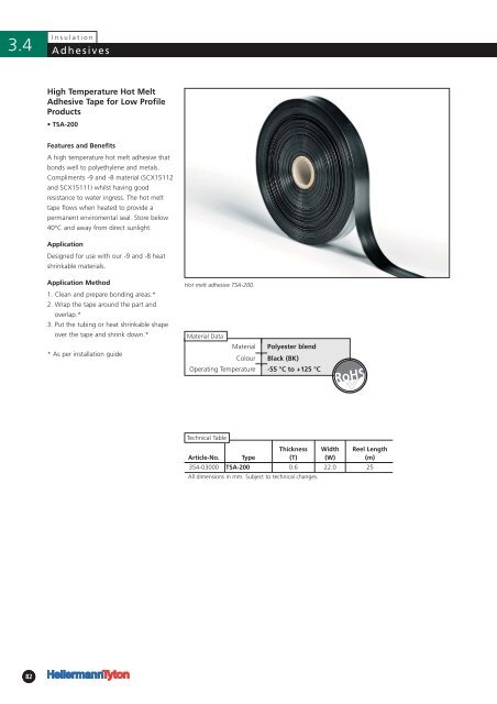 Heat Shrinkable Moulded Shapes Brochure - RB Racing