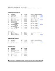 CREATIVE COSMETICS CONTENTS - Thames & Kosmos