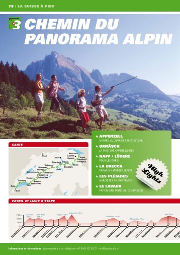 ChEMin dU PAnORAMA AlPin - SwissTrails