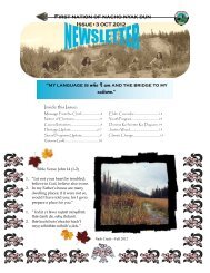 Issue 3 - October 2012 NND Newsletter - First Nation of Na-Cho ...
