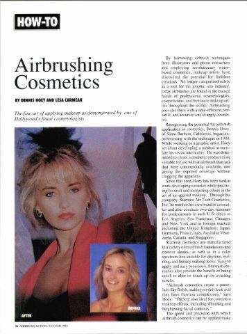 Airbrushing Cosmetics - Airbrush Action Magazine