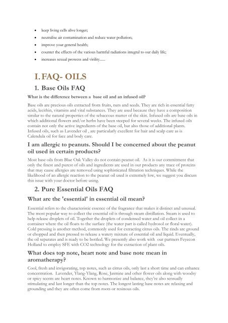 FREQUENTLY ASKED QUESTIONS - Blue Oak Valley