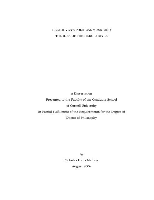 Beethoven S Political Music And The Idea Of The
