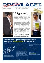 11 kg minus... - Apnéföreningen i Stockholm