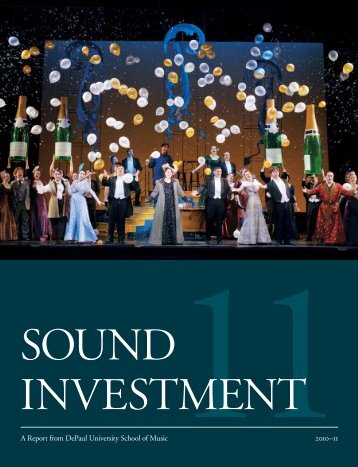 Sound Investment 2011 - DePaul University School of Music