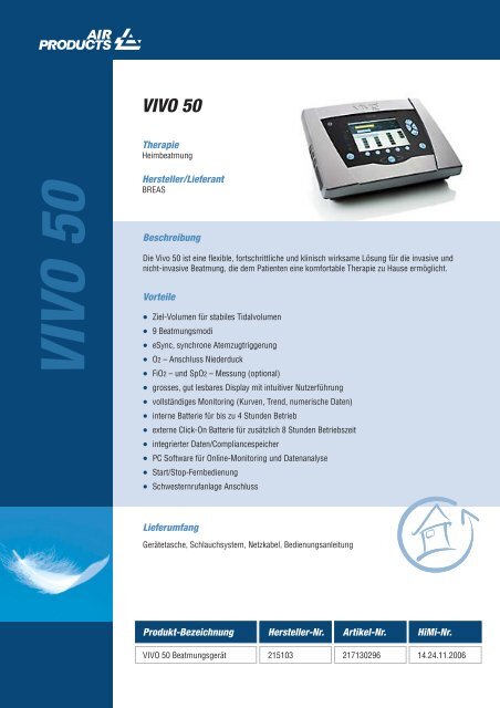 VIVO 50 - Air Products GmbH