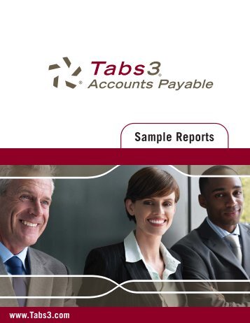 Tabs3 Accounts Payable Software Version 16.2 Sample Reports