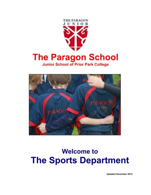 The Paragon School The Sports Department - The Paragon Junior ...