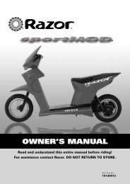 razor dune buggy manual