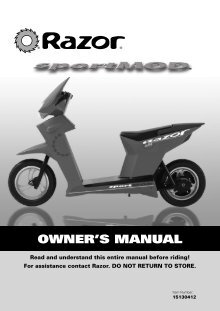 razor dune buggy manual