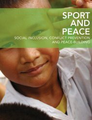 Sport and Peace: Social Inclusion, Conflict - Right to Play