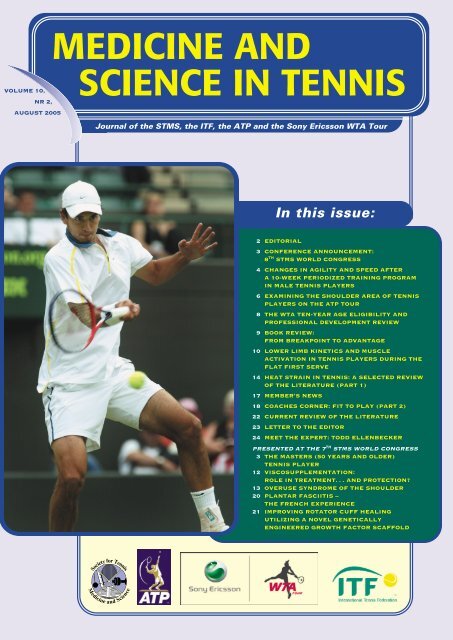 MEDICINE AND SCIENCE IN TENNIS - ITF
