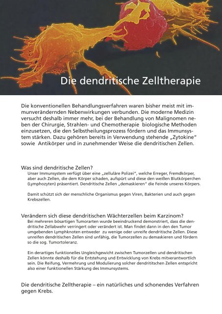 Die dendritische Zelltherapie - Dr. med. Peter Matthai