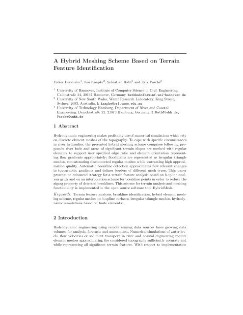 A Hybrid Meshing Scheme Based on Terrain Feature Identification