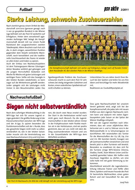 psv aktiv 3/2011 - Post SV Wien