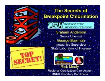The Secrets of Breakpoint Chlorination - Wisconsin Department of ...