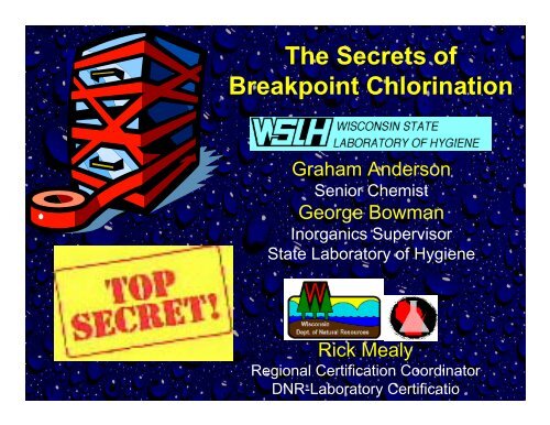 The Secrets of Breakpoint Chlorination - Wisconsin Department of ...