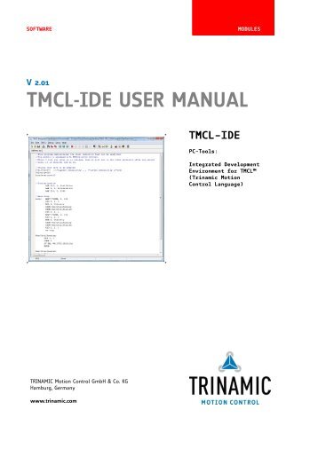 TMCL-IDE User Manual - Trinamic